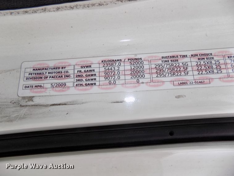 image for item DG2505 2010 Peterbilt 387 semi truck