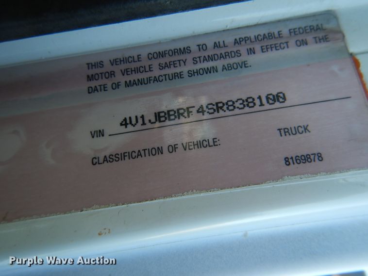 image for item DG5892 1995 White GMC WG flatbed truck