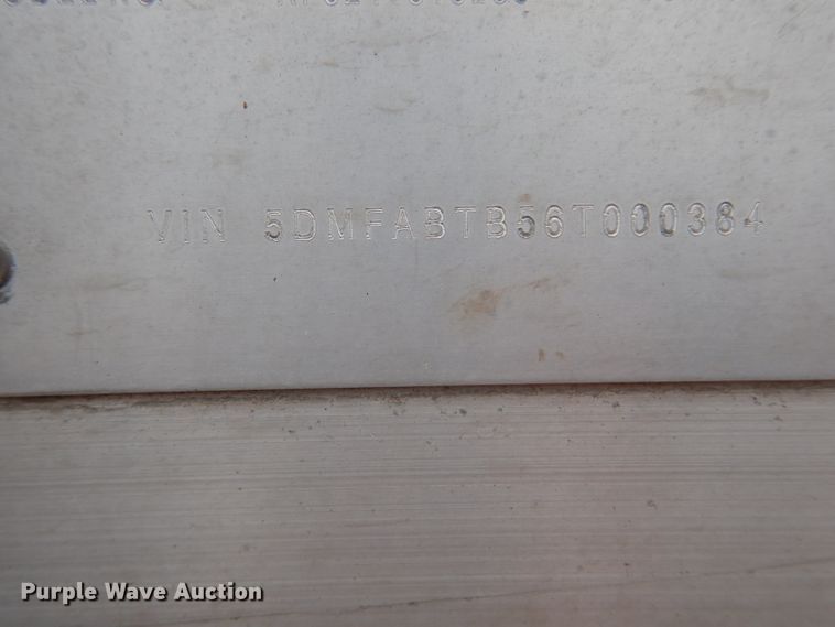 image for item DH2265 2006 Benson AF5244810250 flatbed trailer