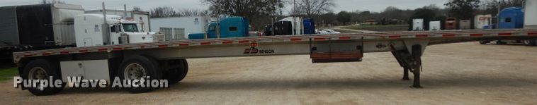 image for item DH2266 1999 Benson 5653A flatbed trailer
