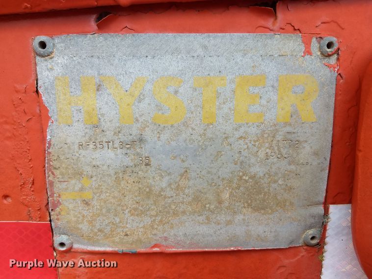 image for item DH3681 1969 Hyster RF35TL3-T1 equipment trailer