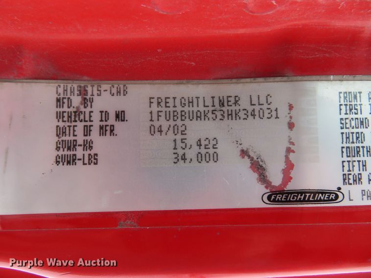 image for item DI2025 2003 Freightliner FL70 flatbed truck