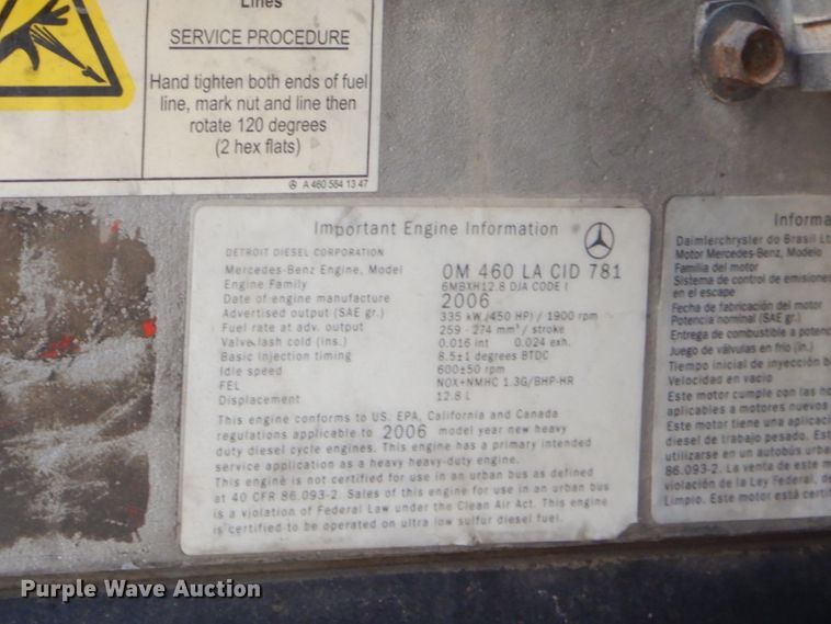 image for item GB9626 2006 Sterling A-Line semi truck