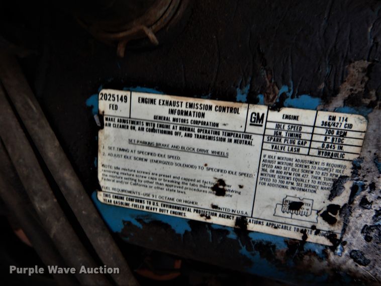 image for item GB9754 1978 Chevrolet C65 dump truck