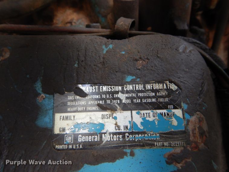 image for item GB9754 1978 Chevrolet C65 dump truck