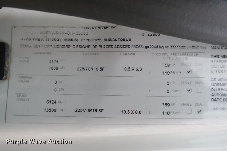 image for item DB10045 2013 International Starcraft bus