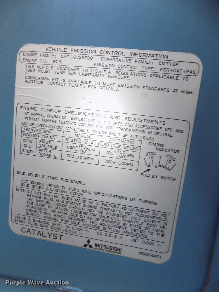 image for item DG2507 1982 Plymouth Champ Custom