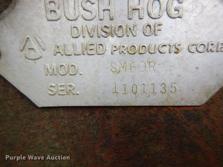 image for item DH2281 Bush Hog SM60R side boom rotary mower