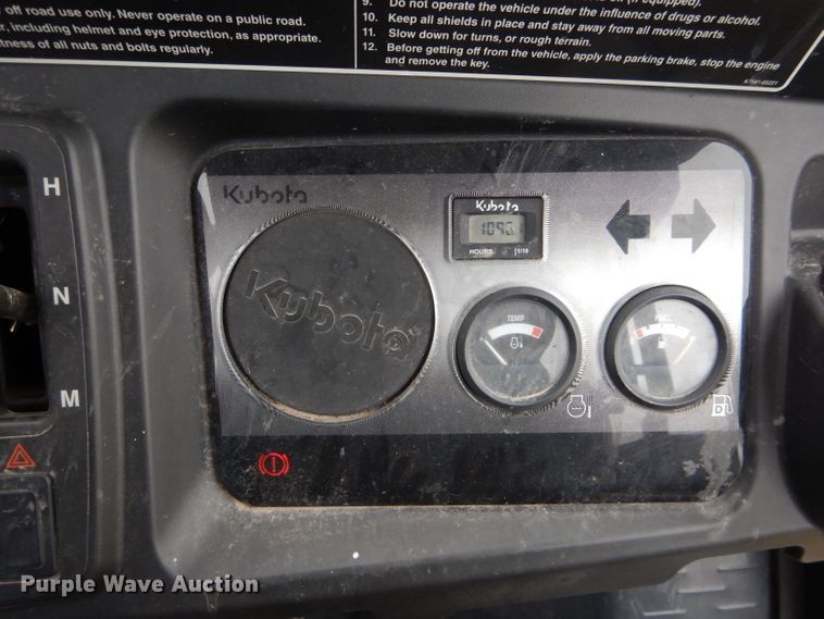 image for item DH6358 2013 Kubota 900XT utility vehicle