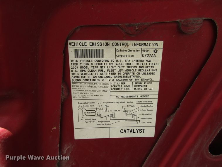 image for item DH8432 2007 Dodge Ram 1500 Quad Cab pickup truck