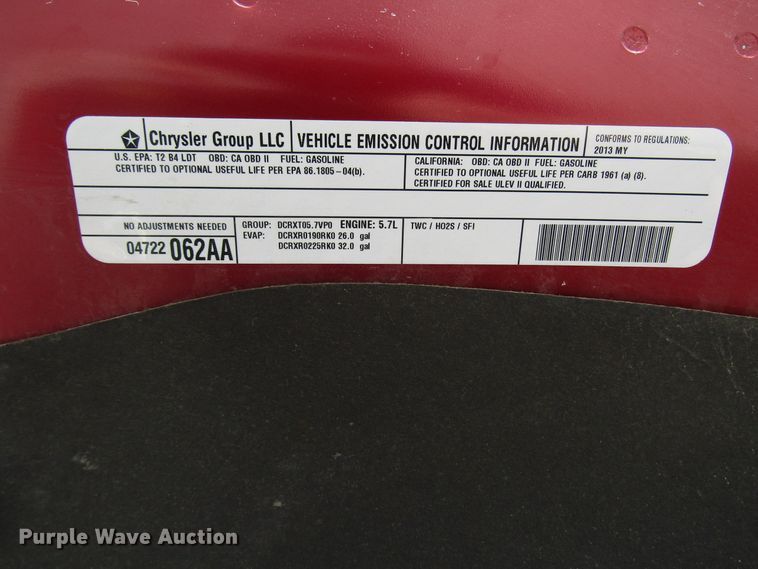 image for item DH8433 2013 Dodge Ram 1500 Crew Cab pickup truck