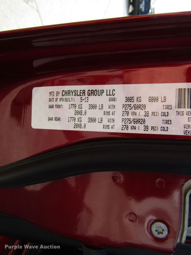 image for item DH8433 2013 Dodge Ram 1500 Crew Cab pickup truck