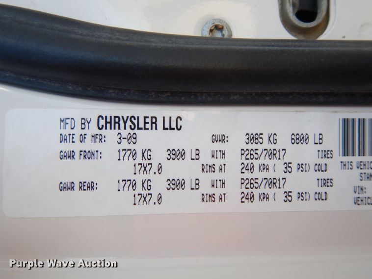 image for item ER9877 2009 Dodge Ram 1500 Crew Cab pickup truck