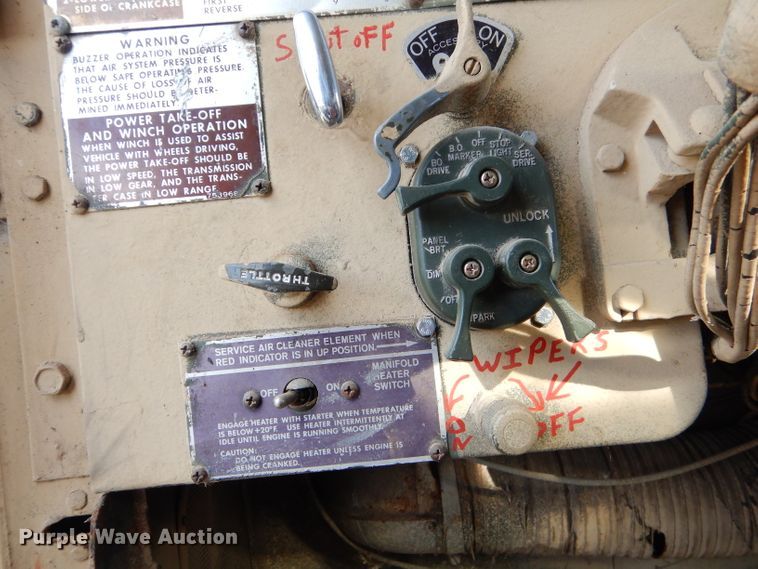 image for item FA9962 1968 Reo M35 flatbed truck