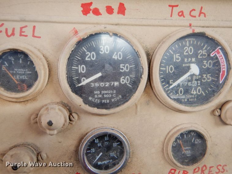 image for item FA9962 1968 Reo M35 flatbed truck