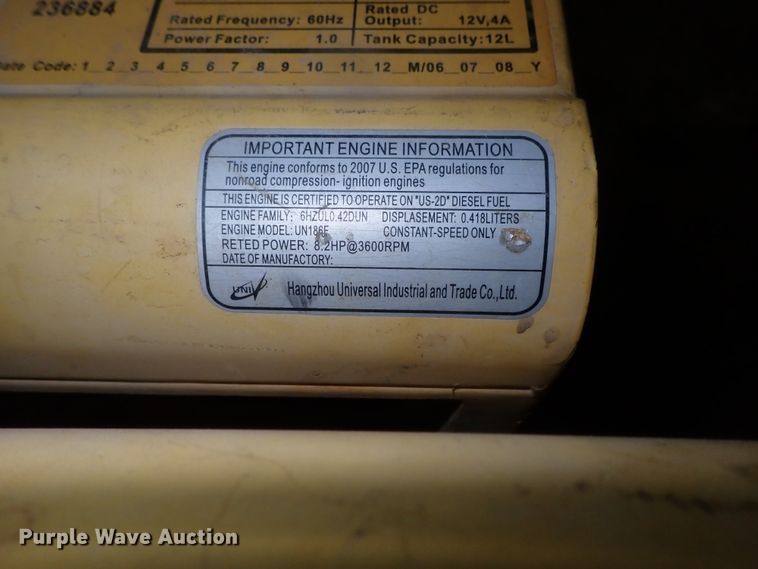 image for item FF9320 Mortox 6700T generator