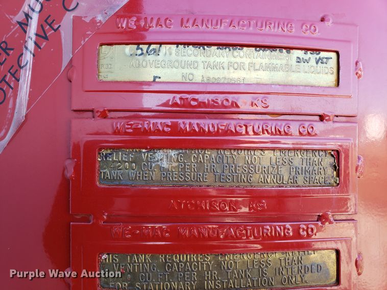 image for item GA9481 We-Mac bulk oil tank