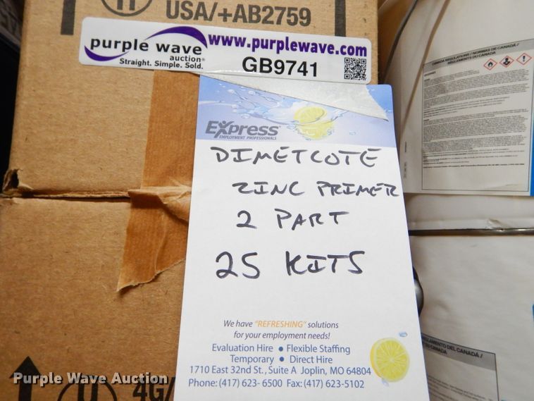 image for item GB9741 (25) Dimetcote zinc primer two part kits