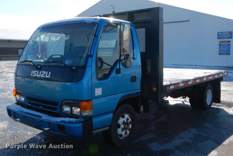image for item GB9755 2003 Isuzu NPR dump flatbed truck