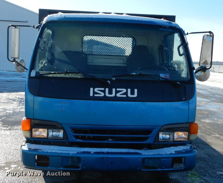 image for item GB9755 2003 Isuzu NPR dump flatbed truck