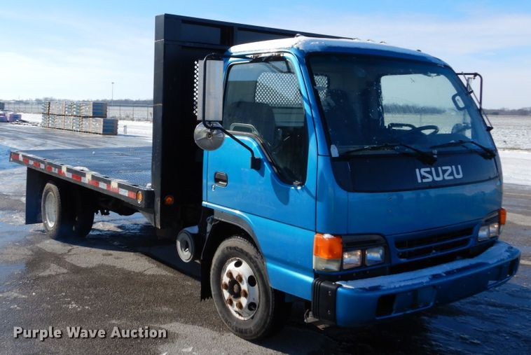 image for item GB9755 2003 Isuzu NPR dump flatbed truck