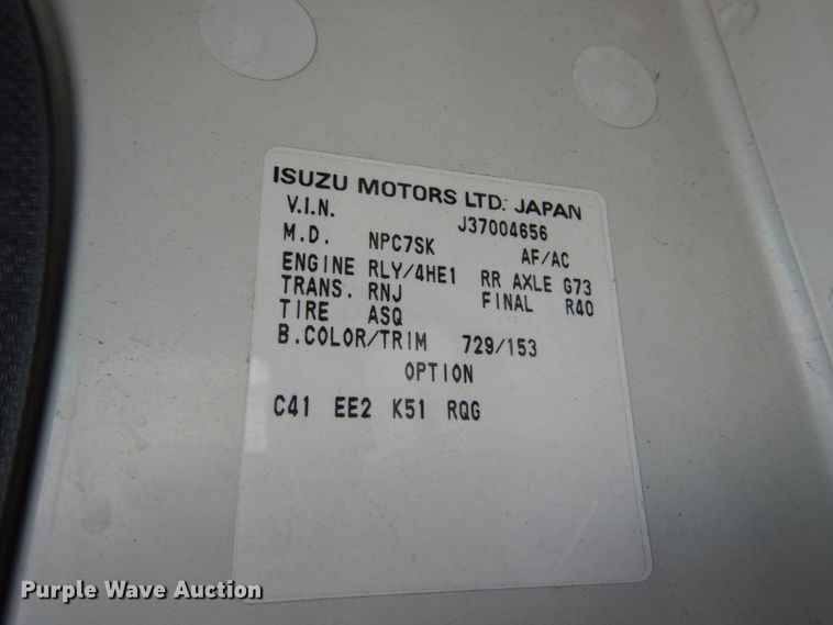 image for item GB9755 2003 Isuzu NPR dump flatbed truck