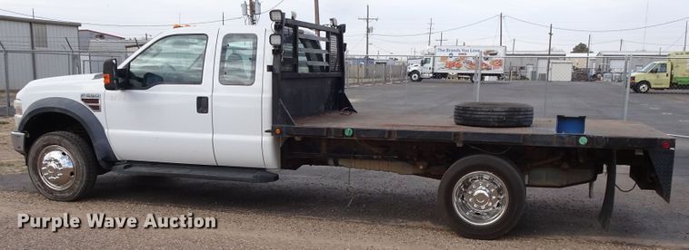 image for item GC9170 2010 Ford F550 SuperCab flatbed truck