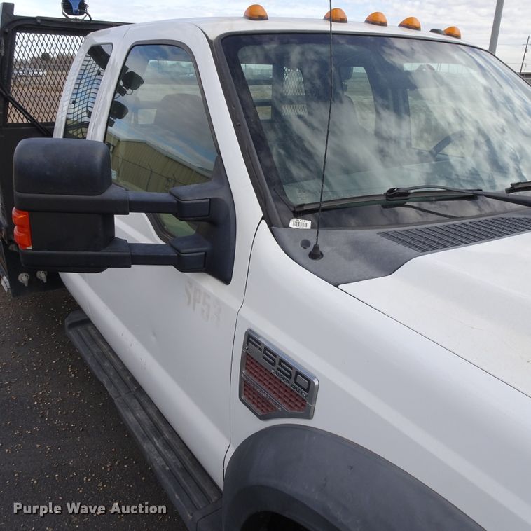 image for item GC9170 2010 Ford F550 SuperCab flatbed truck