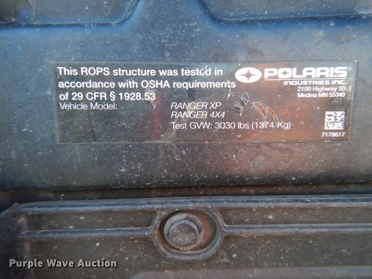 image for item GF9031 2014 Polaris Ranger XP utility vehicle