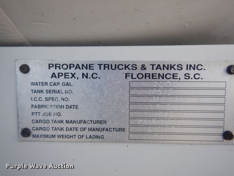 image for item GF9046 2006 Sterling Acterra propane truck