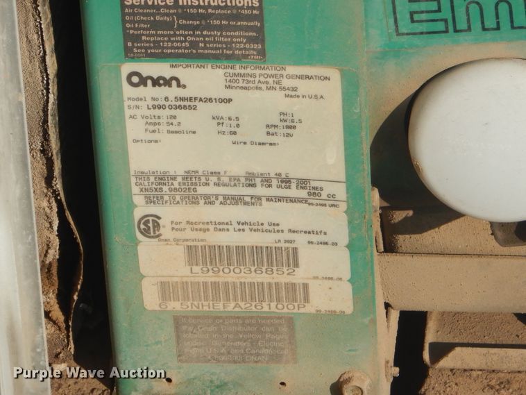 image for item GG9531 2000 GMC Savana G3500 box truck