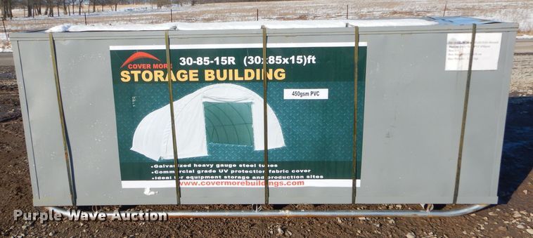 image for item GG9581 Cover More canvas fabric storage building