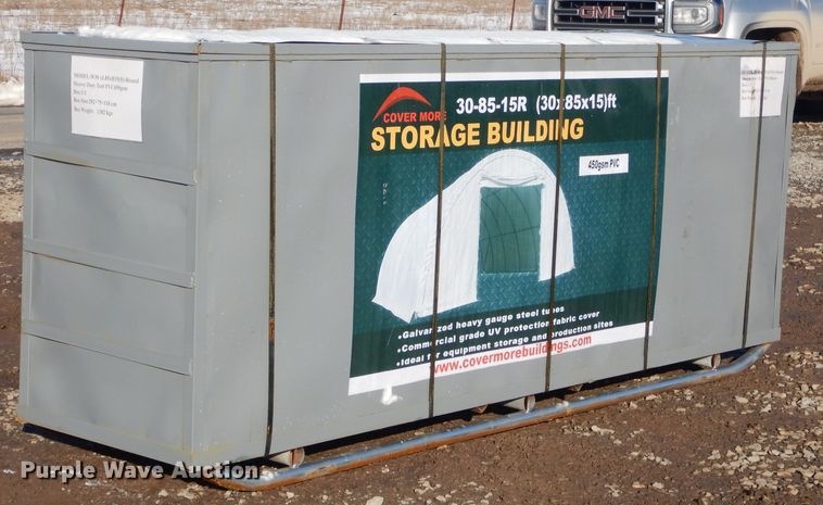 image for item GG9581 Cover More canvas fabric storage building
