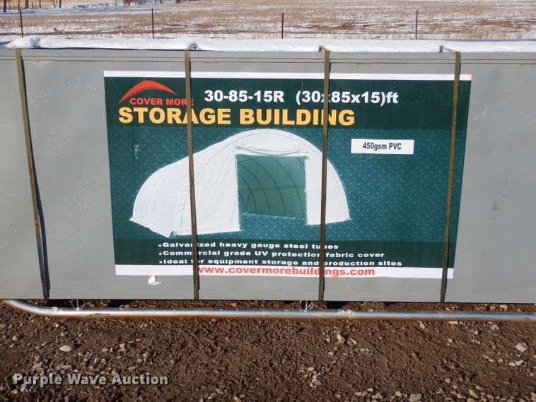 image for item GG9581 Cover More canvas fabric storage building