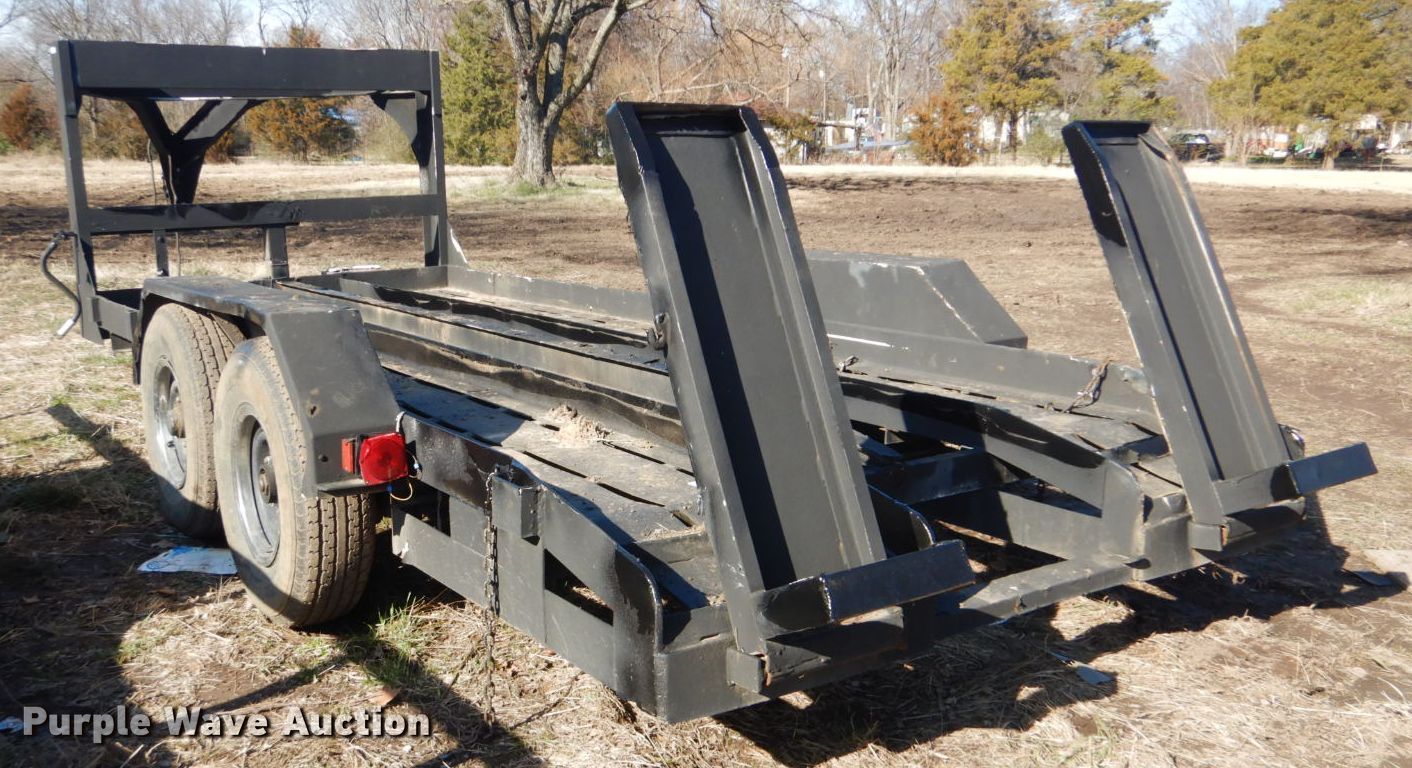 Shop built equipment trailer in Wagoner, OK Item GD9016 sold Purple