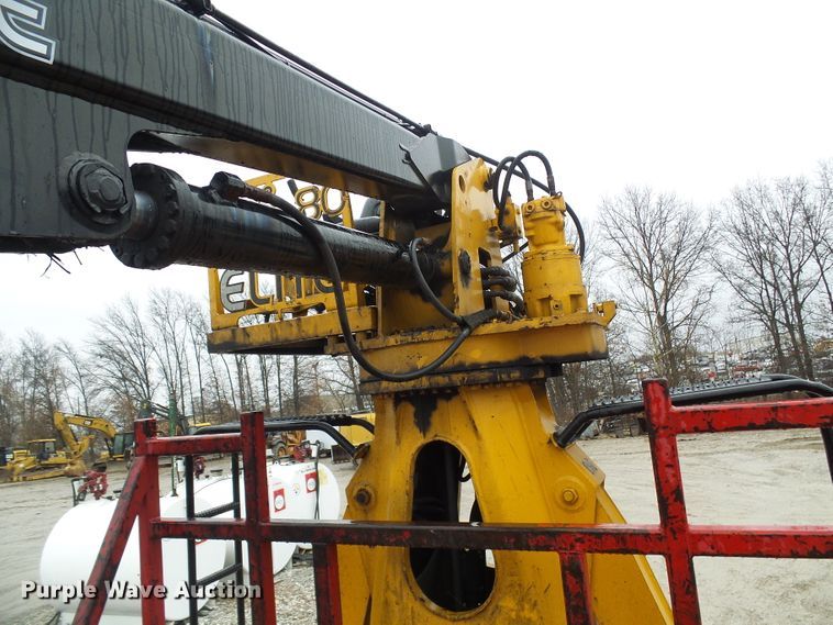 image for item DD1957 1989 Mack DM690S knuckle boom crane truck with grapple