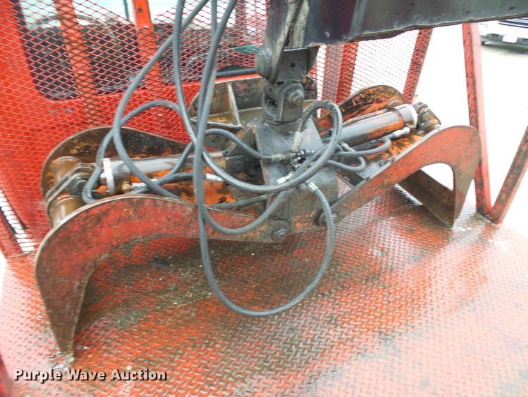 image for item DD1957 1989 Mack DM690S knuckle boom crane truck with grapple