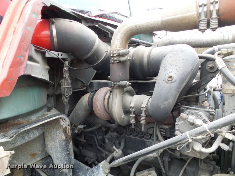 image for item DD1957 1989 Mack DM690S knuckle boom crane truck with grapple