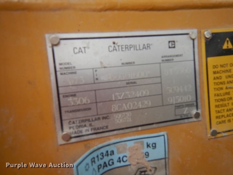 image for item DD3037 1995 Caterpillar 973 LGP track loader