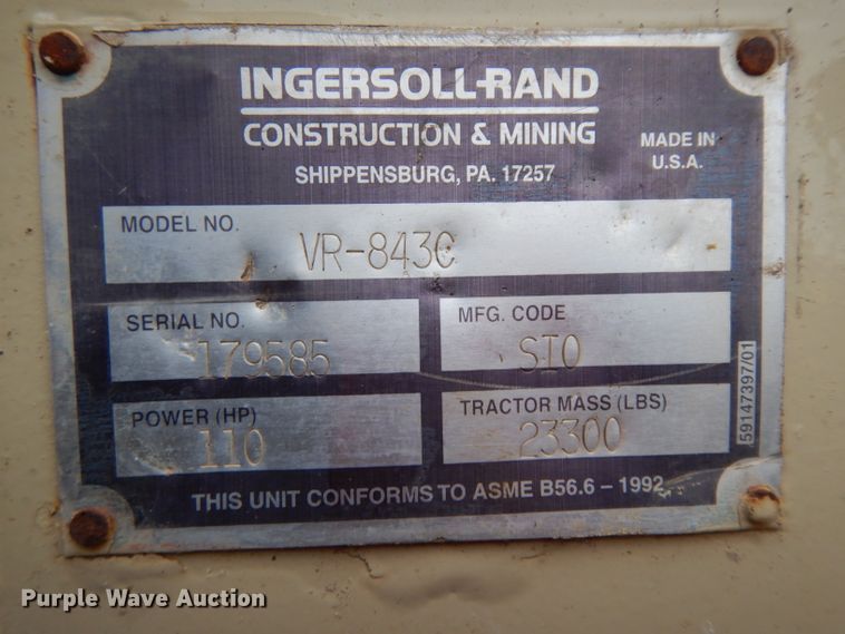 image for item DH2273 Ingersoll Rand VR843C telehandler