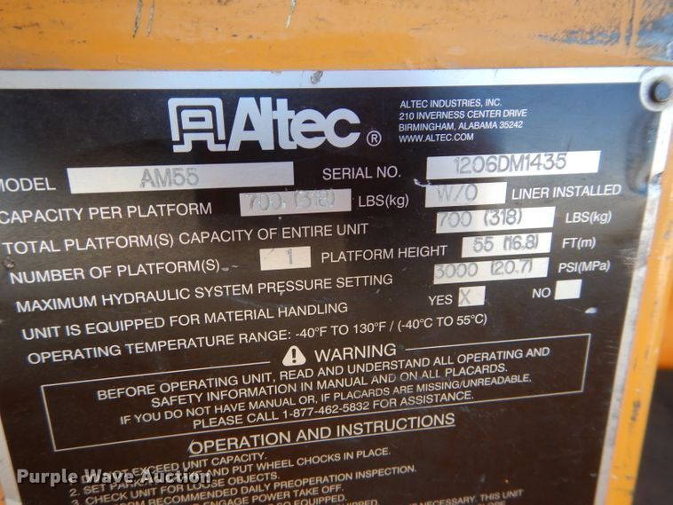 image for item DH4345 2007 Chevrolet C8500 bucket truck