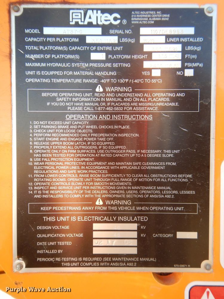 image for item DH4346 2013 Ford F550 Super Duty bucket truck