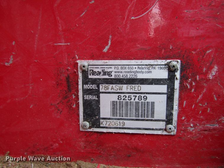 image for item DH8395 Reading 78FASW FRED utility bed