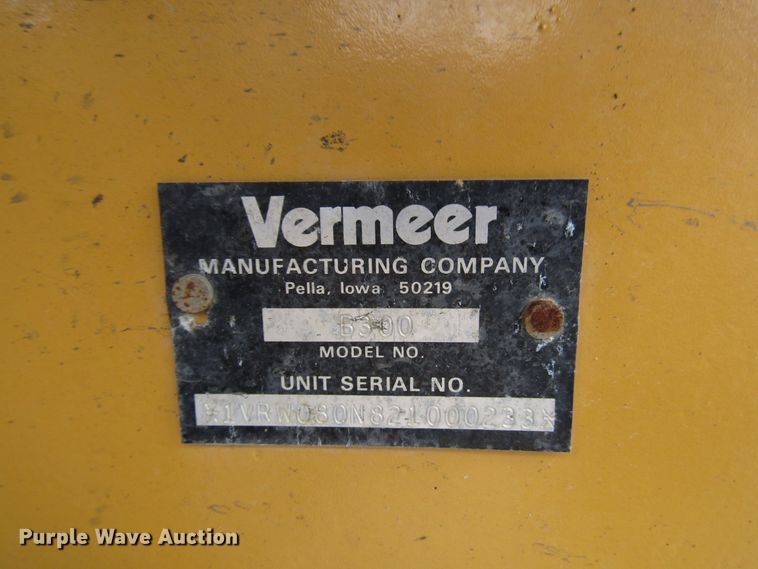 image for item DH8435 2002 Vermeer RT850 trencher