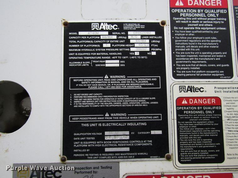 image for item DH8437 2010 Dodge Ram 5500 bucket truck