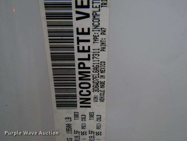 image for item DH8437 2010 Dodge Ram 5500 bucket truck