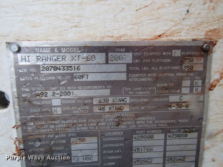 image for item DH8441 2008 International 4300 forestry bucket truck