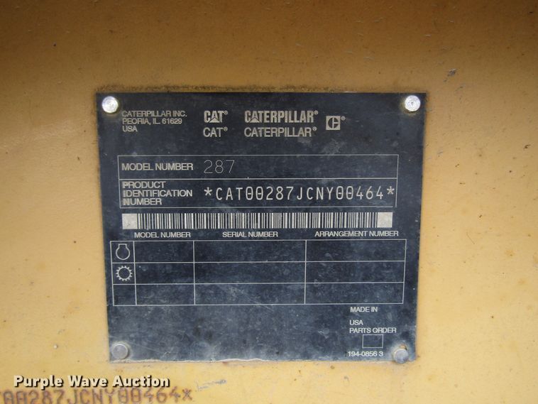 image for item DH8457 2003 Caterpillar 287 skid steer