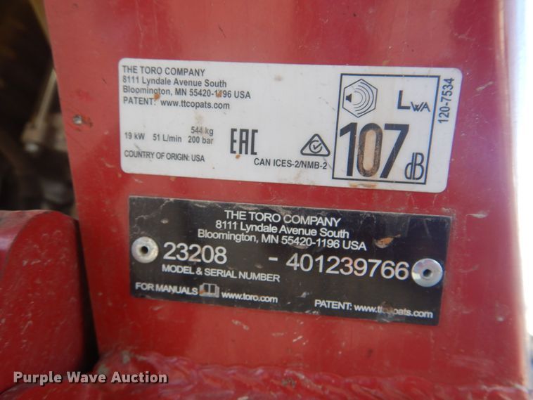 image for item FF9197 2017 Toro STX-26 stump grinder