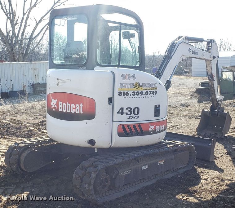 image for item GA9477 2003 Bobcat 430 ZHS mini excavator